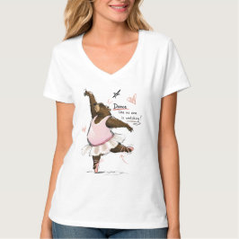 Dansa som om ingen tittar Rolig balettbjörn T Shirt