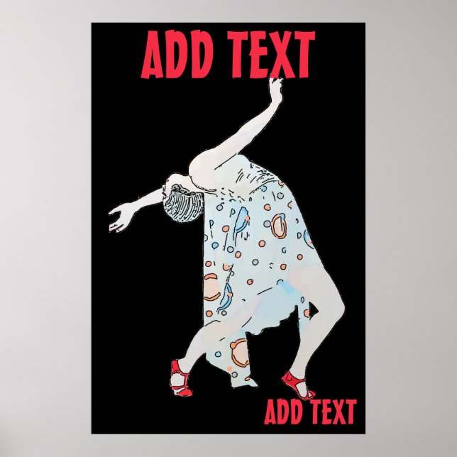Dansa till Jazz, lägg till text Poster (Framsidan)