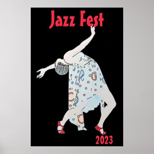 Dansa till Jazz, lägg till text Poster (Framsidan)