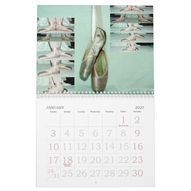 Dansa till och med året: Kalender 2015 (Jan 2027)