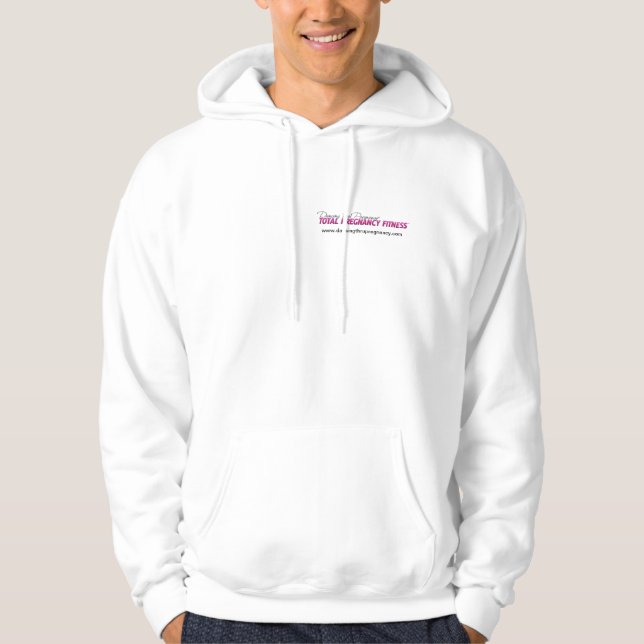 Dansa till och med gravidlogotyphoodien sweatshirt med luva (Framsida)