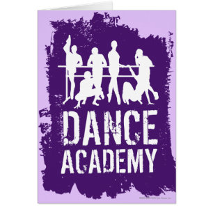 Dansakademin Silhouettes logotypen Hälsningskort