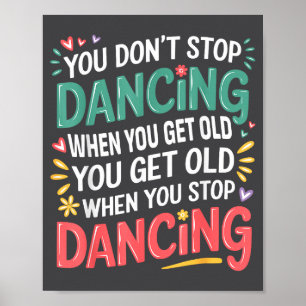 Dansälskartröja för dansare Uni-vuxna, barn Bla Poster