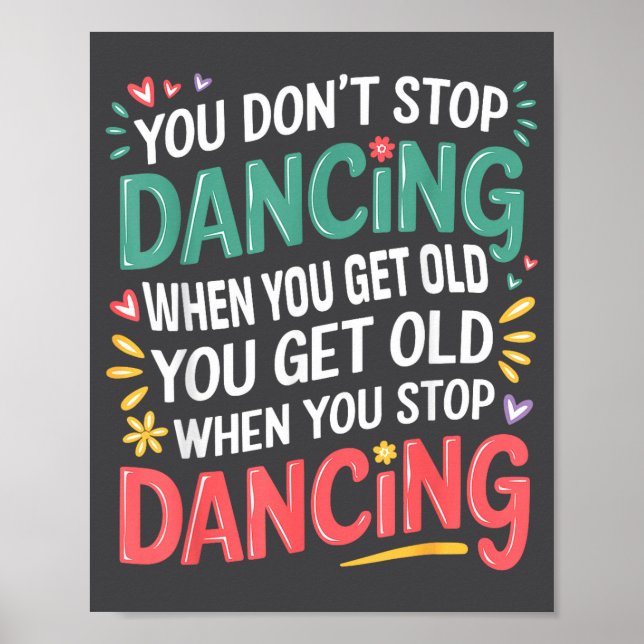Dansälskartröja för dansare Uni-vuxna, barn Bla Poster (Framsidan)