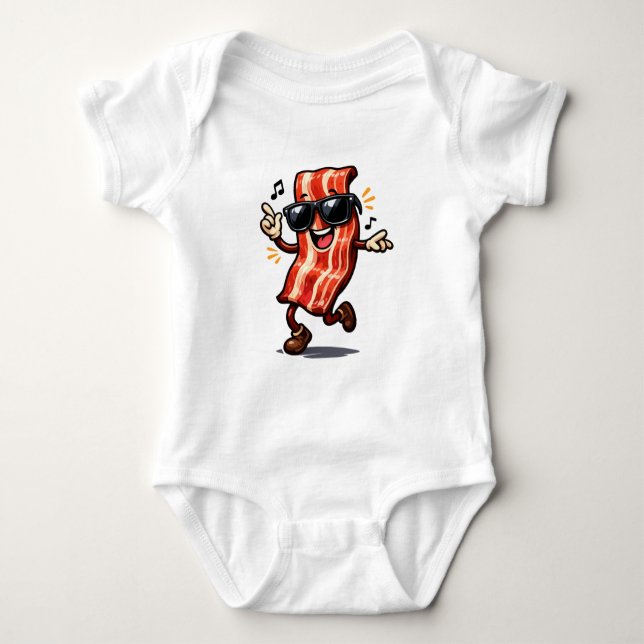 Dansande bacon t shirt (Framsida)