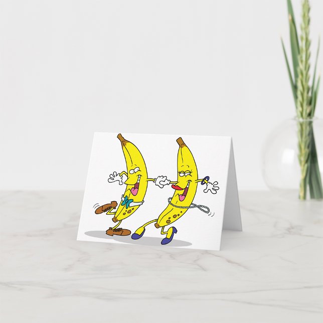 Dansande banan Notkort Kort (Skapare uppladdad)