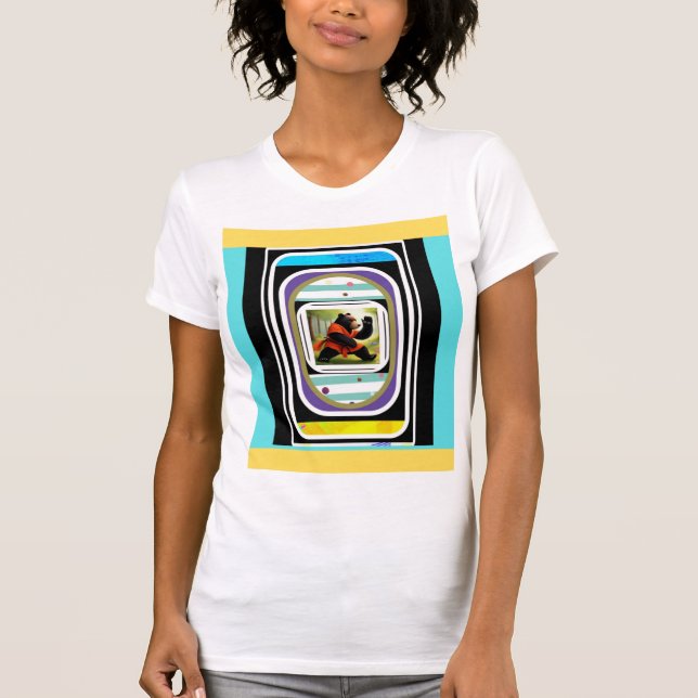 Dansande björn 1 t shirt (Framsida)