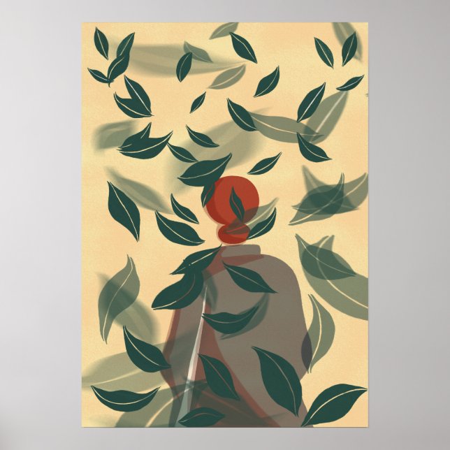 Dansande blad poster (Framsidan)