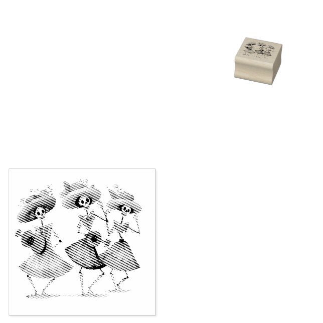 "Dansande död", anpassningsbar Stämpel (Stämplad)