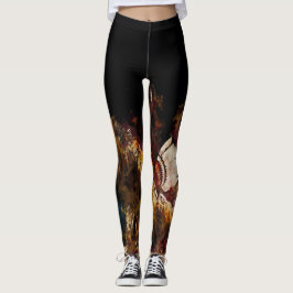 Dansande fjädrar leggings