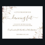 Dansande fötter Flip Flops Bröllopsmottagningsskyl Poster<br><div class="desc">Lägg till din evenemangsinfo och för ytterligare anpassning,  klicka på länken "klicka för att anpassa ytterligare". ~ Kontrollera samlingen för matchande spel,  inbjudan,  skyltar och mer ~</div>