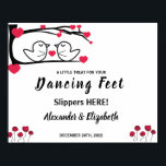 Dansande fötter flip flops | Kärleksfågel bröllops Poster<br><div class="desc">Gör det till ditt eget genom att lägga till din text (och personliga foton). För att få tillgång till avancerade redigeringsverktyg,  gå till "Personifiera",  scrolla ned och tryck på länken "klicka för att anpassa ytterligare". Se hela kollektionen för alla matchande designer!</div>