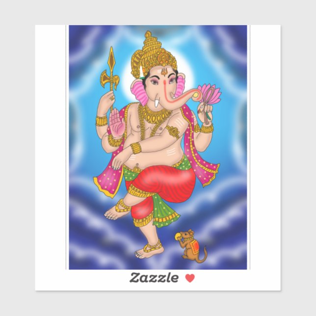 Dansande Ganesha-dekal  Klistermärken (Ark)