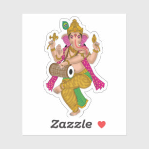 Dansande Ganesha-dekal Klistermärken