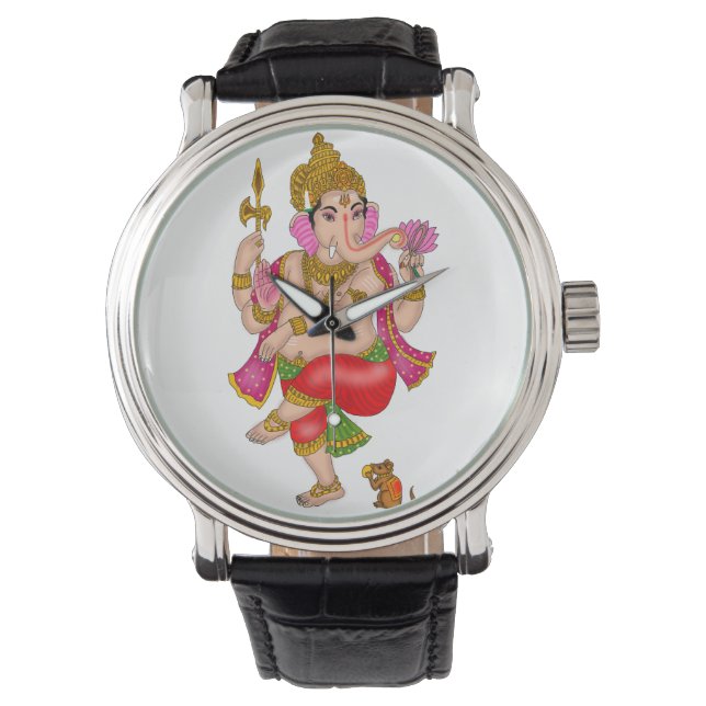 Dansande Ganesha-klocka Armbandsur (Framsida)