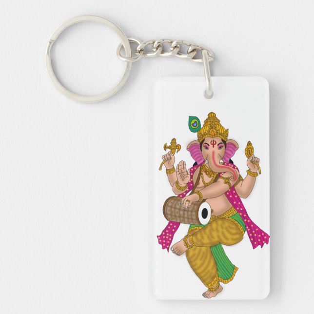 Dansande Ganesha-nyckelring (Framsidan)