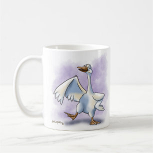 Dansande Gås Tecknad Film Kaffemugg