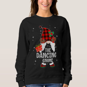 Dansande Gnome Buffalo Rutig Matchande Familj Jul T Shirt