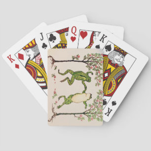 Dansande grodor lekande kort casinokort
