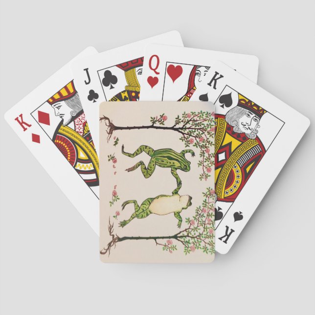 Dansande grodor lekande kort casinokort (Baksidan)