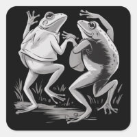 Dansande grodor Toad Goblincore Mörk akademi Retro