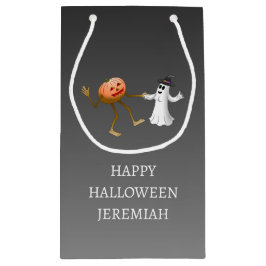 Dansande Halloween-pumpa och spöke