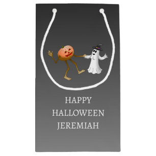 Dansande Halloween-pumpa och spöke