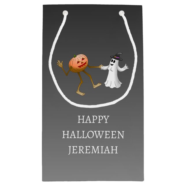 Dansande Halloween-pumpa och spöke (Baksidan)