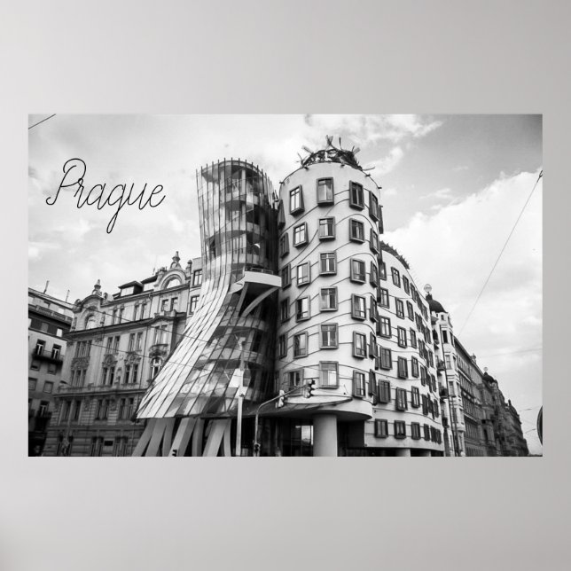 Dansande hus i Prag Poster (Framsidan)