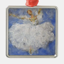 Dansande i himlen julgransprydnad metall