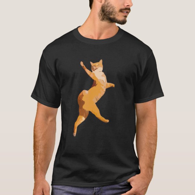 Dansande katt t shirt (Framsida)