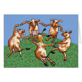 Dansande kor av Mootisse Hälsningskort