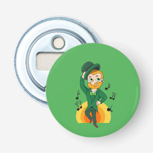 Dansande leprechaun, St. Patrick's Day tecknad fil Flasköppnare