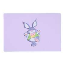 Dansande lila påskharen