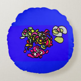 Dansande maneter  rund kudde