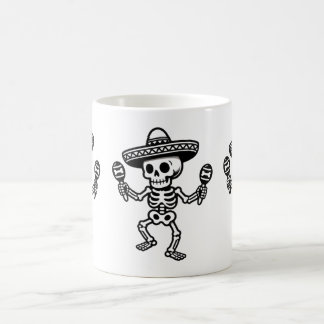 Dansande Mexikansk Skelett Kaffemugg