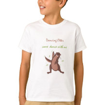dansande otter Kids Basic T-Shirt