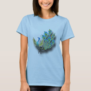 Dansande påfågel tee shirt