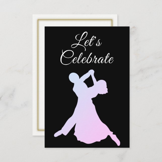 Dansande par inbjudan (Fram/baksida)