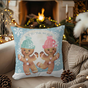 Dansande pepparkakor Julglädje Kudde