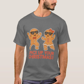 Dansande pepparkakscookies Roligt jul Kawaii T Shirt