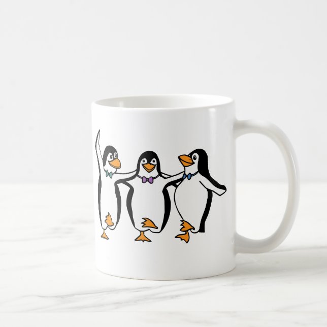 Dansande Pingviner Kaffemugg (Höger)