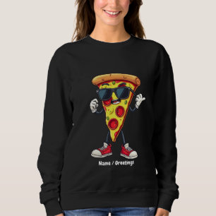 Dansande Pizzaskiva En Lekfull Och Läcker Design T Shirt