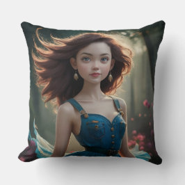 Dansande prinsessa Foto kastkudde Kudde