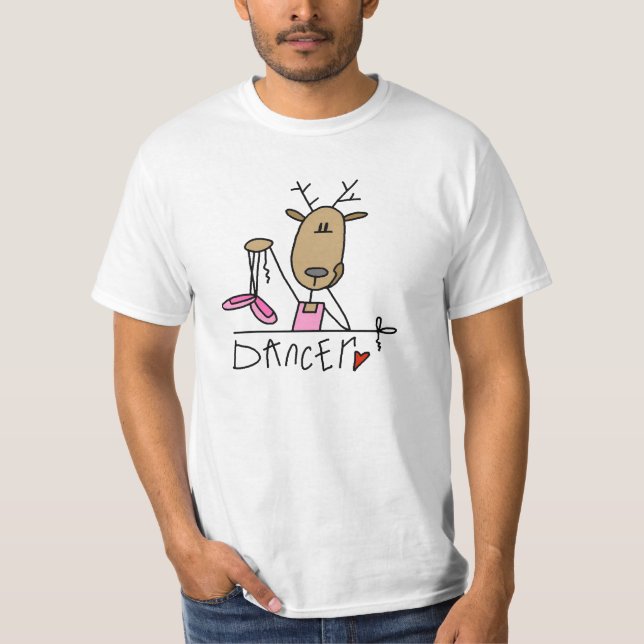 Dansande ren T-shirts och presenter (Framsida)