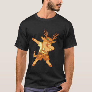 Dansande renar i bayersk kostym kläder Lede T Shirt