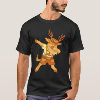 Dansande renar i bayersk kostym kläder Lede T Shirt