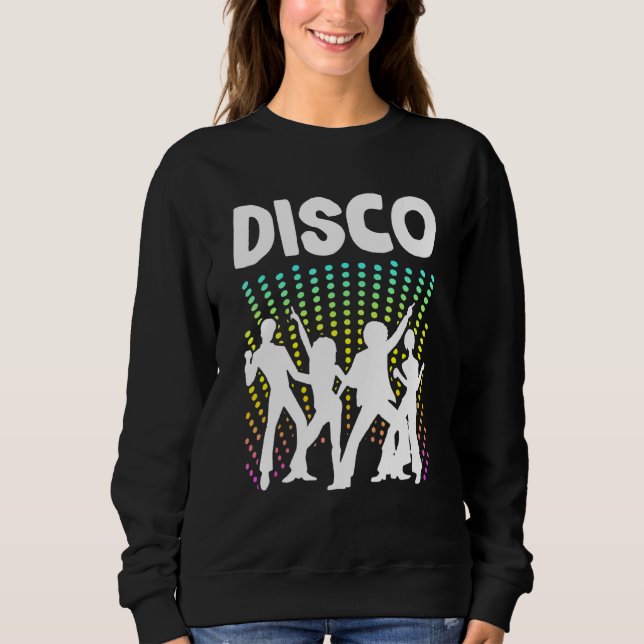 Dansande Retro Disco Boogie Bellbottom Dansare Bop T Shirt (Framsida)