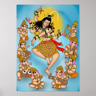 Dansande Shiva-affisch Poster