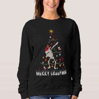 Dansande skelett Glad Creepmas jul Xmas Helgdag T Shirt